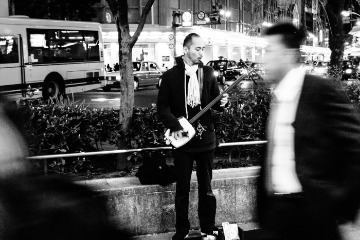 shamisen-busker